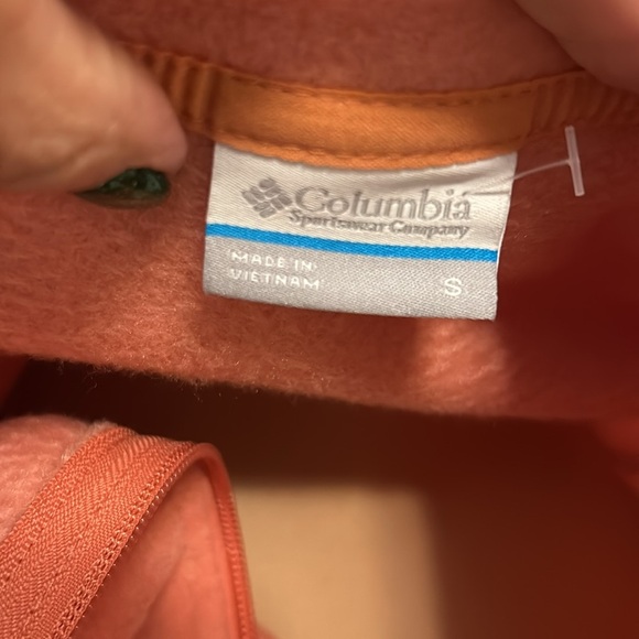 Columbia Benton Springs Full Zip Fleece Hoodie Pale Orange - Picture 6 of 8